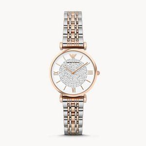 Emporio Armani Women's Two-Hand Two-Tone Stainless